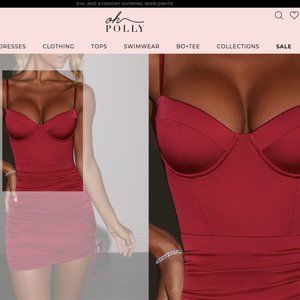 OH POLLY MINI DRESS IN RED